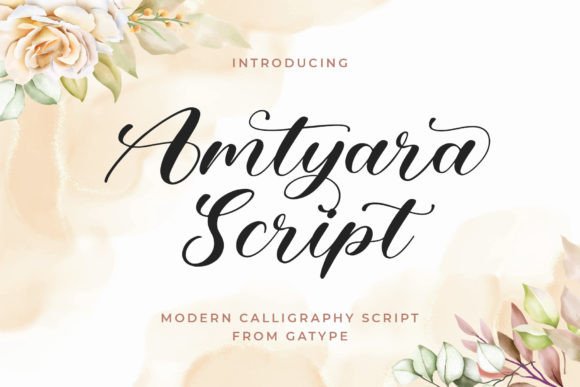 Amtyara Script: Crafting Elegance with a Flowing Handwritten Font
