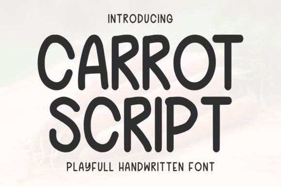 Carrot Script: A Handwritten Font for Creative Projects
