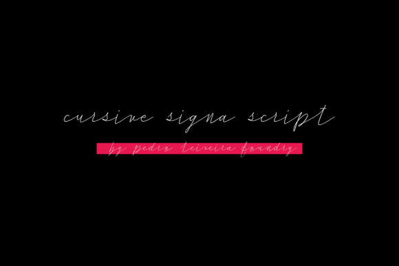 Cursive Signa Script: Where Classic Calligraphy Meets Modern Design
