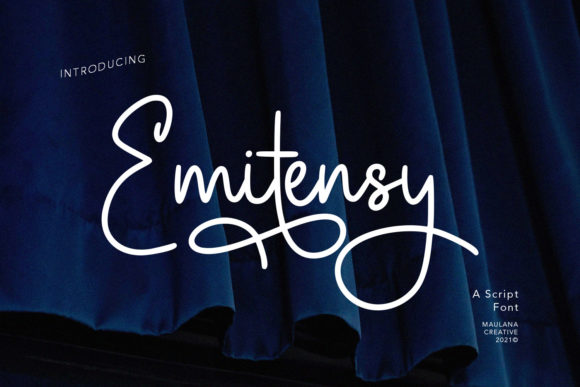 Emitensy Script: A Delicate Vintage Font for Modern Designs