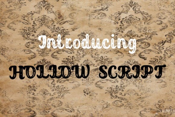 Hollow Script: The Dynamic Font for Modern Creatives
