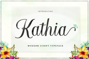 Kathia Script: The Modern Calligraphy Font for Elegant Design