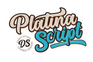 Platina Script: A Handcrafted Font for Retro Design Projects