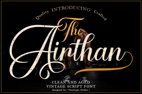 The Airthan Script: A Bold Handwritten Font for Confident Design